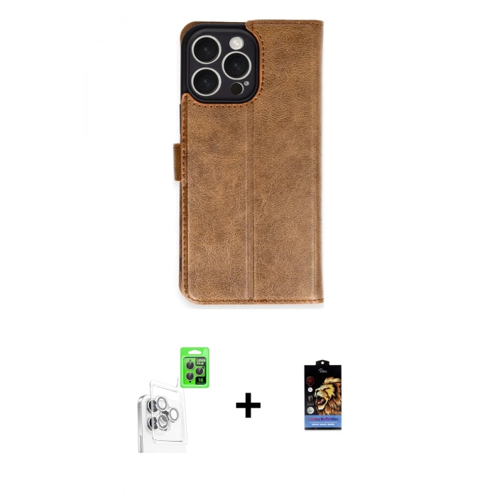 MARSİLYAN™- iPhone 16 Pro Max Kılıf Siluet Işık Serisi - Siyah Buffer Hayalet Cam Ekran Koruyucu + Raze Metal Kamera Lens - BZ