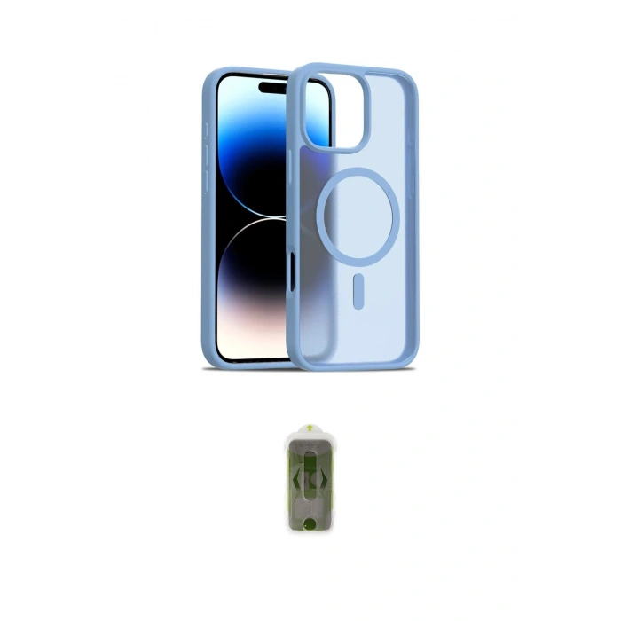 MARSİLYAN™- iPhone 16 Pro Max Kılıf Siluet Minimal Prime - Siyah Joko Magic 5D Hayalet Cam