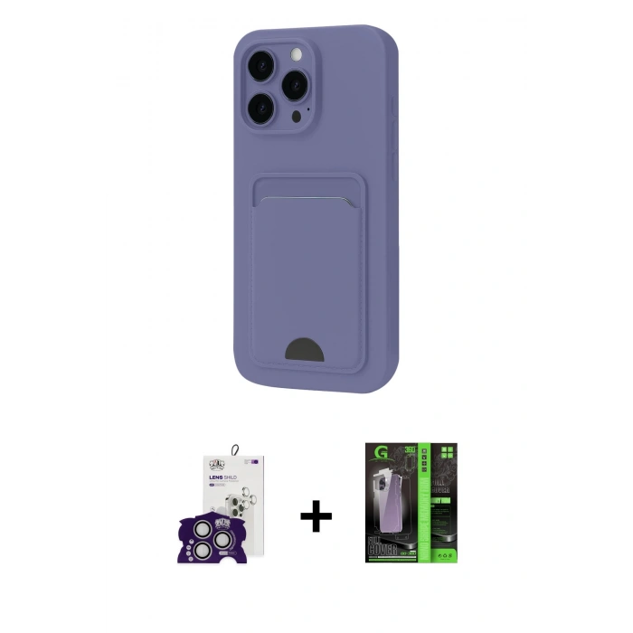 MARSİLYAN™- iPhone 16 Pro Max Kılıf Vadi Çizgi Prime - Şeffaf 360 Full Body Arka Koruyucu + Bilvis Titan Kamera Lens - GS