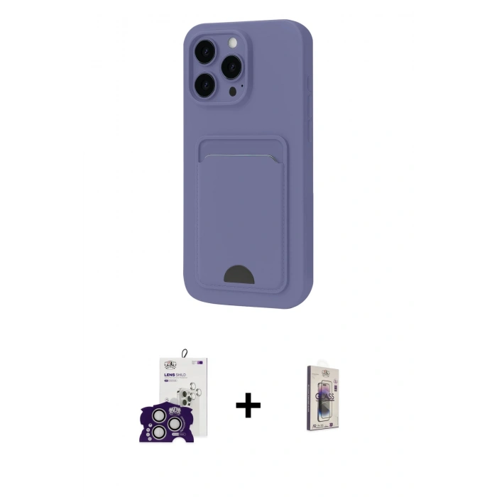 MARSİLYAN™- iPhone 16 Pro Max Kılıf Vadi Çizgi Prime - Siyah Bilvis 3D Cam Ekran Koruyucu + Bilvis Titan Kamera Lens - GS