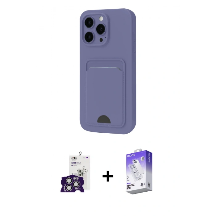 MARSİLYAN™- iPhone 16 Pro Max Kılıf Vadi Çizgi Prime - Siyah Bilvis 5in1 3D Magic Cam Ekran Koruyucu + Bilvis Titan Kamera Lens - GS
