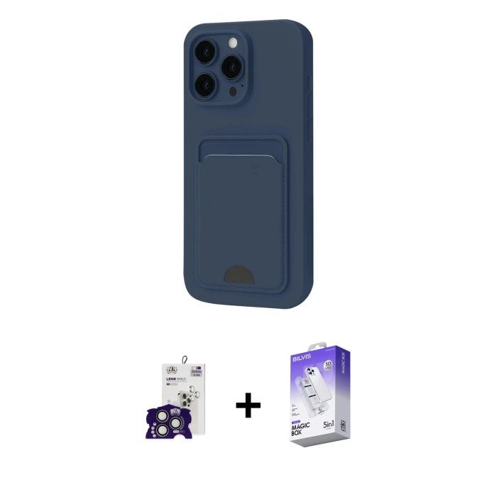 MARSİLYAN™- iPhone 16 Pro Max Kılıf Vadi Çizgi Prime - Siyah Bilvis 5in1 3D Magic Cam Ekran Koruyucu + Bilvis Titan Kamera Lens - TMGI