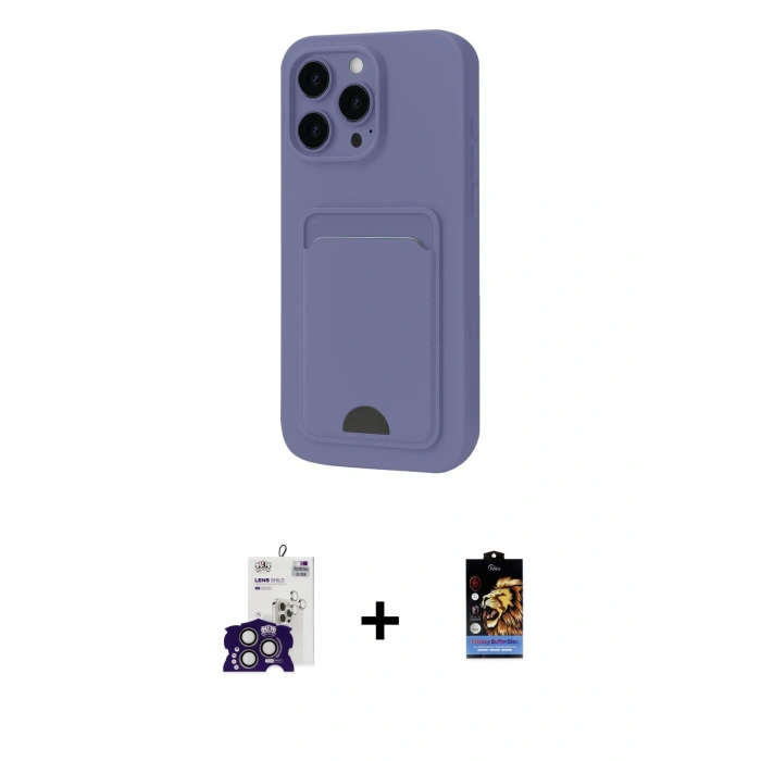 MARSİLYAN™- iPhone 16 Pro Max Kılıf Vadi Çizgi Prime - Siyah Buffer Hayalet Cam Ekran Koruyucu + Bilvis Titan Kamera Lens - TMGI