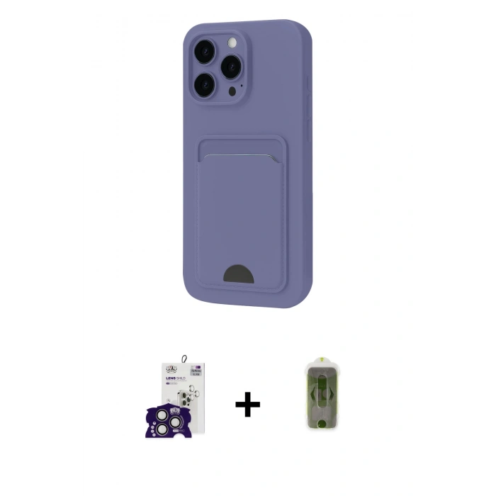 MARSİLYAN™- iPhone 16 Pro Max Kılıf Vadi Çizgi Prime - Siyah Joko Magic 5D Hayalet Cam + Bilvis Titan Kamera Lens - TMGI
