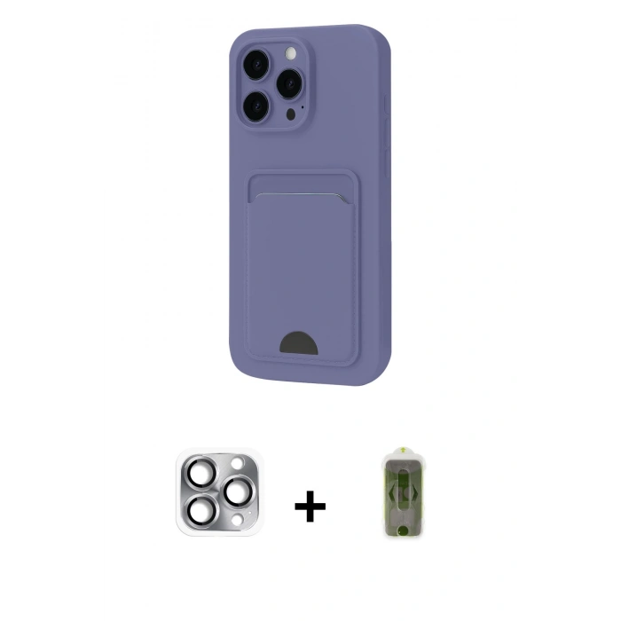 MARSİLYAN™- iPhone 16 Pro Max Kılıf Vadi Çizgi Prime - Siyah Joko Magic 5D Hayalet Cam + Pers Alüminyum Kamera Lens - GI