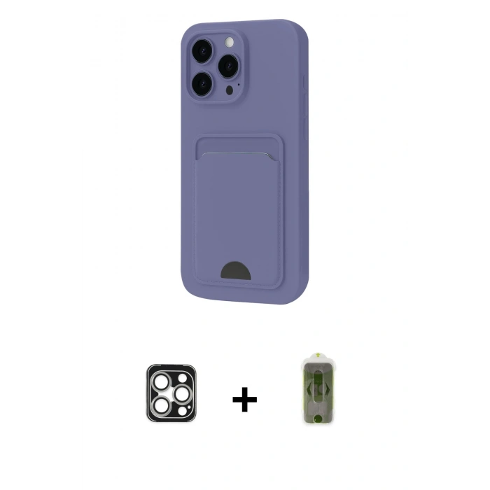 MARSİLYAN™- iPhone 16 Pro Max Kılıf Vadi Çizgi Prime - Siyah Joko Magic 5D Hayalet Cam + PVD Metal Kamera Lens - GS