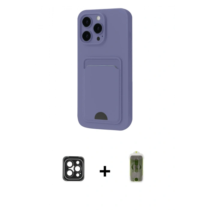 MARSİLYAN™- iPhone 16 Pro Max Kılıf Vadi Çizgi Prime - Siyah Joko Magic 5D Hayalet Cam + PVD Metal Kamera Lens - SH