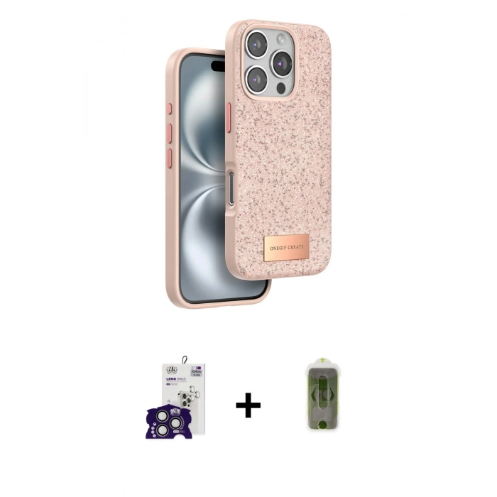 MARSİLYAN™- iPhone 16 Pro Max Kılıf Vadi Klasik Serisi - Siyah Joko Magic 5D Hayalet Cam + Titanyum Gri Bilvis Titan Kamera Lens