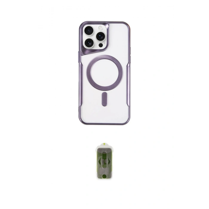 MARSİLYAN™- iPhone 16 Pro Max Kılıf Yadigar Klasik Özel Seri - Siyah Joko Magic 5D Hayalet Cam