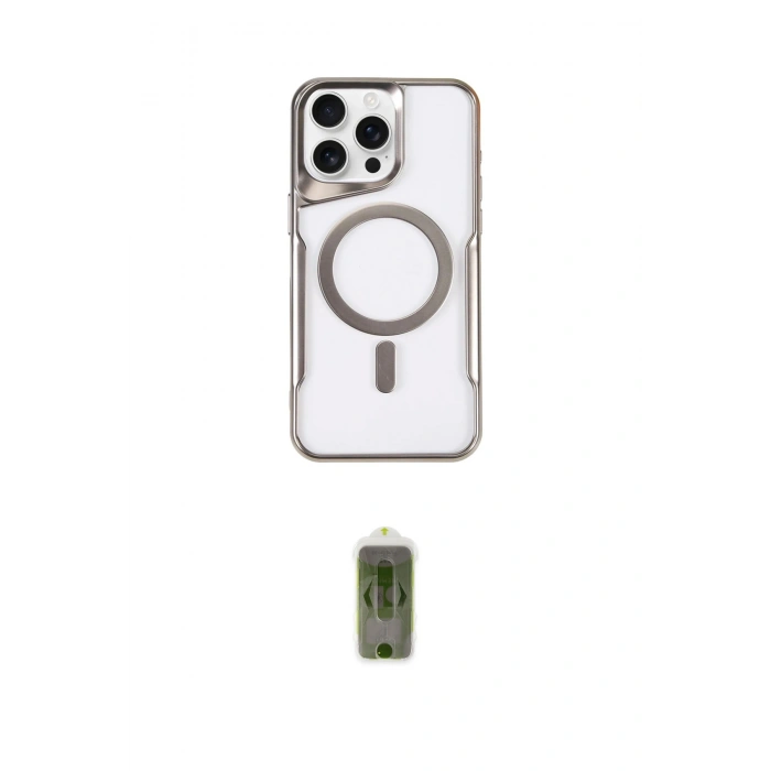 MARSİLYAN™- iPhone 16 Pro Max Kılıf Yadigar Klasik Özel Seri - Siyah Joko Magic 5D Hayalet Cam