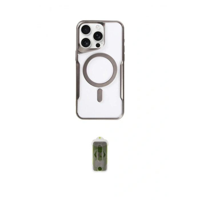 MARSİLYAN™- iPhone 16 Pro Max Kılıf Yadigar Klasik Özel Seri - Siyah Joko Magic 5D Hayalet Cam