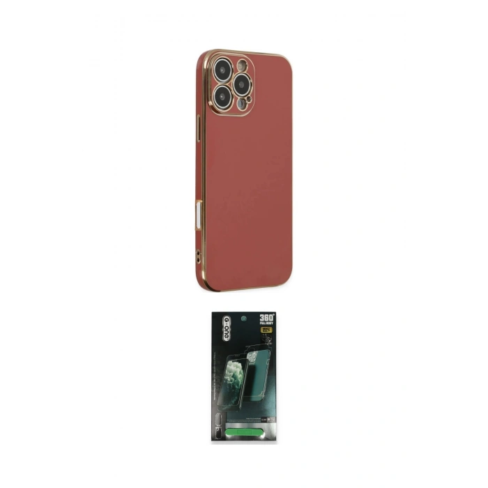 MARSİLYAN™- iPhone 16 Pro Max Kılıf Yankı Serisi - Siyah 360 Mat Full Body Arka Koruyucu