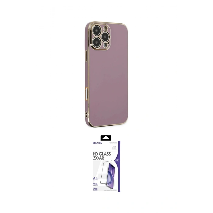 MARSİLYAN™- iPhone 16 Pro Max Kılıf Yankı Serisi - Siyah Bilvis 3X AR HD Cam Ekran Koruyucu