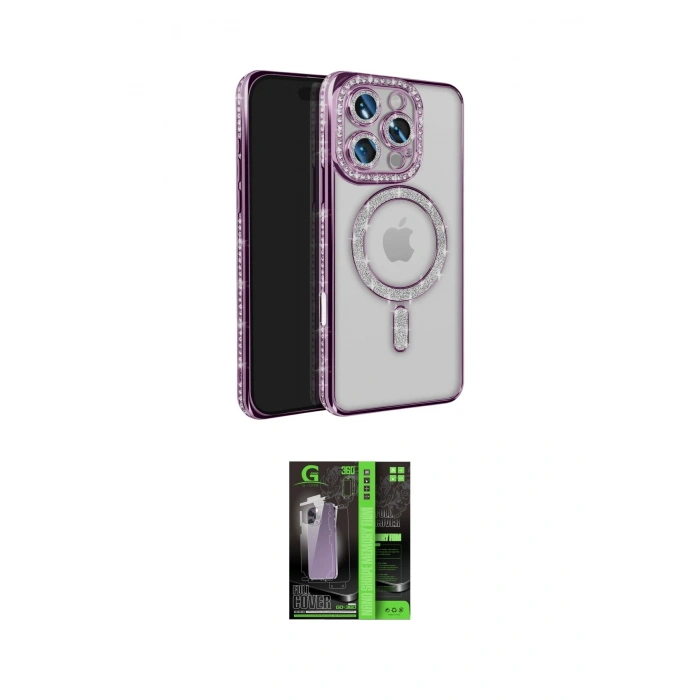 MARSİLYAN™- iPhone 16 Pro Max Kılıf Zirve Doku Prime - Şeffaf 360 Full Body Arka Koruyucu