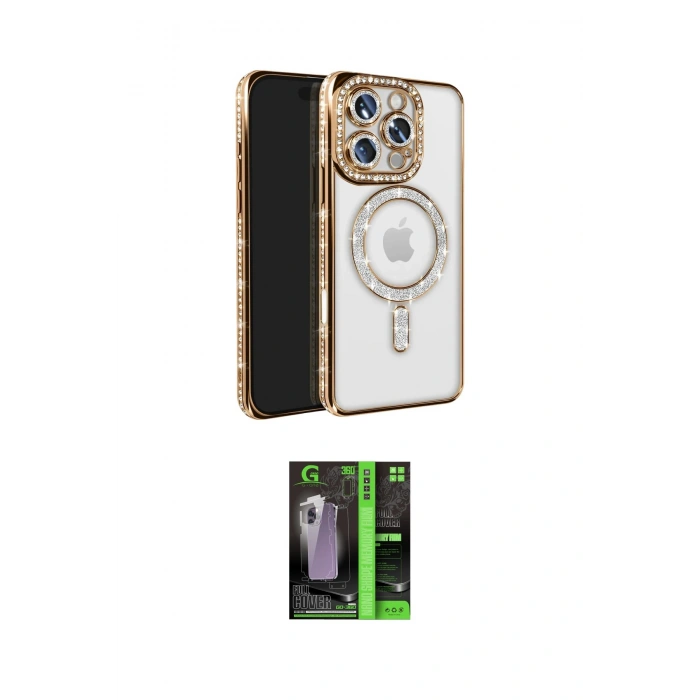 MARSİLYAN™- iPhone 16 Pro Max Kılıf Zirve Doku Prime - Şeffaf 360 Full Body Arka Koruyucu