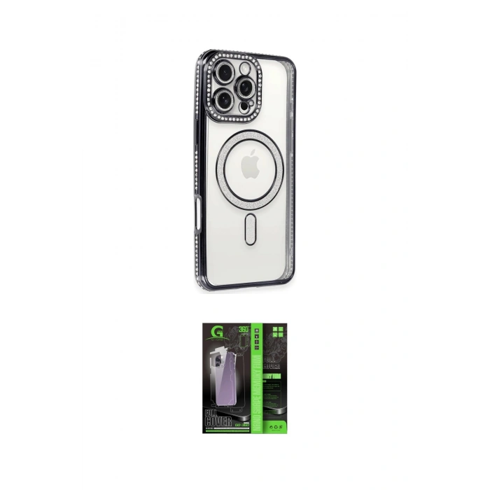 MARSİLYAN™- iPhone 16 Pro Max Kılıf Zirve Doku Prime - Şeffaf 360 Full Body Arka Koruyucu