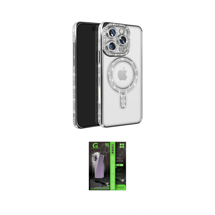 MARSİLYAN™- iPhone 16 Pro Max Kılıf Zirve Doku Prime - Şeffaf 360 Full Body Arka Koruyucu