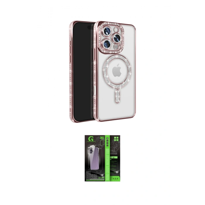 MARSİLYAN™- iPhone 16 Pro Max Kılıf Zirve Doku Prime - Şeffaf 360 Full Body Arka Koruyucu