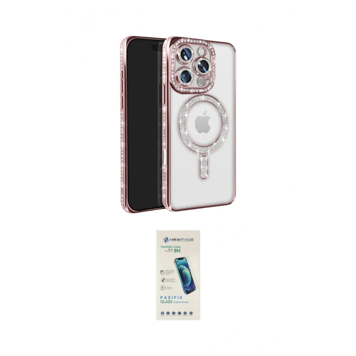 MARSİLYAN™- iPhone 16 Pro Max Kılıf Zirve Doku Prime - Şeffaf Pasifik Cam Ekran Koruyucu