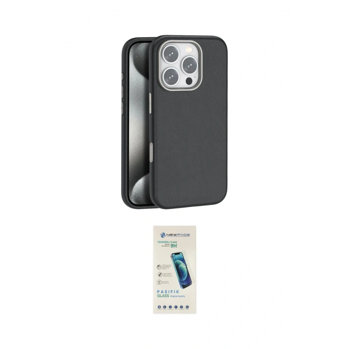 MARSİLYAN™- iPhone 16 Pro Max Kılıf Zirve Modern Prime - Şeffaf Pasifik Cam Ekran Koruyucu