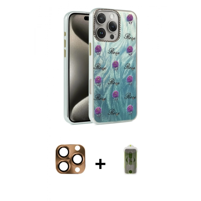 MARSİLYAN™- iPhone 16 Pro Max Kılıf Zirve Modern Prime - Siyah Joko Magic 5D Hayalet Cam + Pers Alüminyum Kamera Lens - CLTM