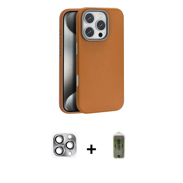 MARSİLYAN™- iPhone 16 Pro Max Kılıf Zirve Modern Prime - Siyah Joko Magic 5D Hayalet Cam + Pers Alüminyum Kamera Lens - GI