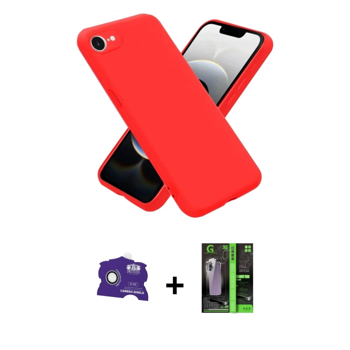 MARSİLYAN™- iPhone 16E Kılıf Kozmos Yansıma Özel Seri - Şeffaf 360 Full Body Arka Koruyucu + Bilvis Titan Kamera Lens - BZ