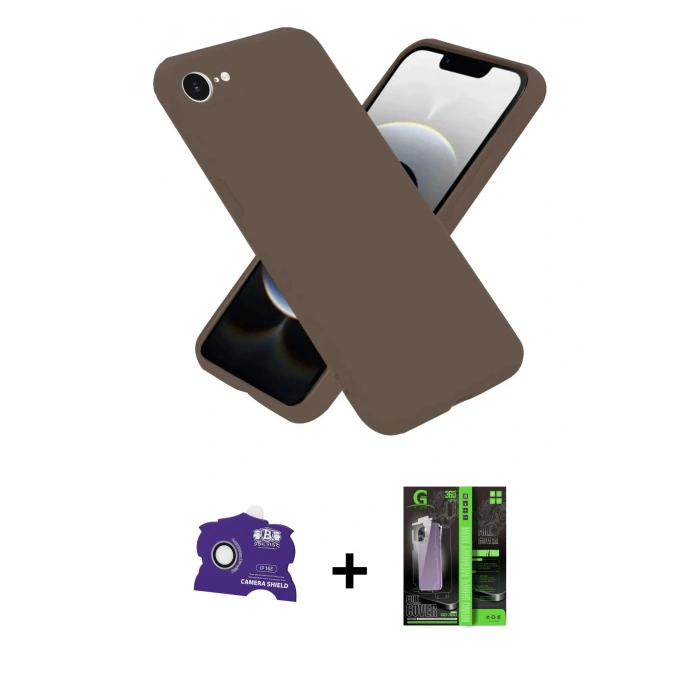MARSİLYAN™- iPhone 16E Kılıf Kozmos Yansıma Özel Seri - Şeffaf 360 Full Body Arka Koruyucu + Bilvis Titan Kamera Lens - BZ