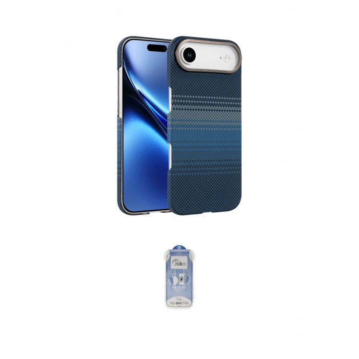MARSİLYAN™- iPhone 17 Air Kılıf Doruk Serisi - Siyah Joko Magic 5D Cam