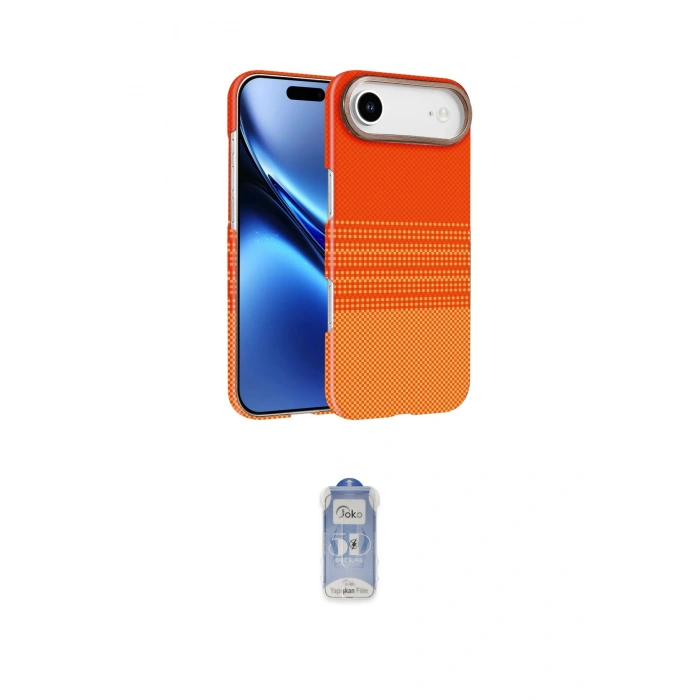MARSİLYAN™- iPhone 17 Air Kılıf Doruk Serisi - Siyah Joko Magic 5D Cam