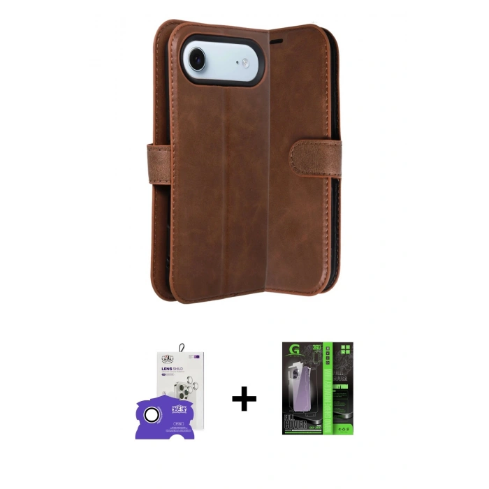 MARSİLYAN™- iPhone 17 Air Kılıf Siluet Işık Serisi - Şeffaf 360 Full Body Arka Koruyucu + Bilvis Titan Kamera Lens - GS