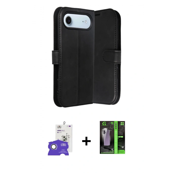 MARSİLYAN™- iPhone 17 Air Kılıf Siluet Işık Serisi - Şeffaf 360 Full Body Arka Koruyucu + Bilvis Titan Kamera Lens - GS