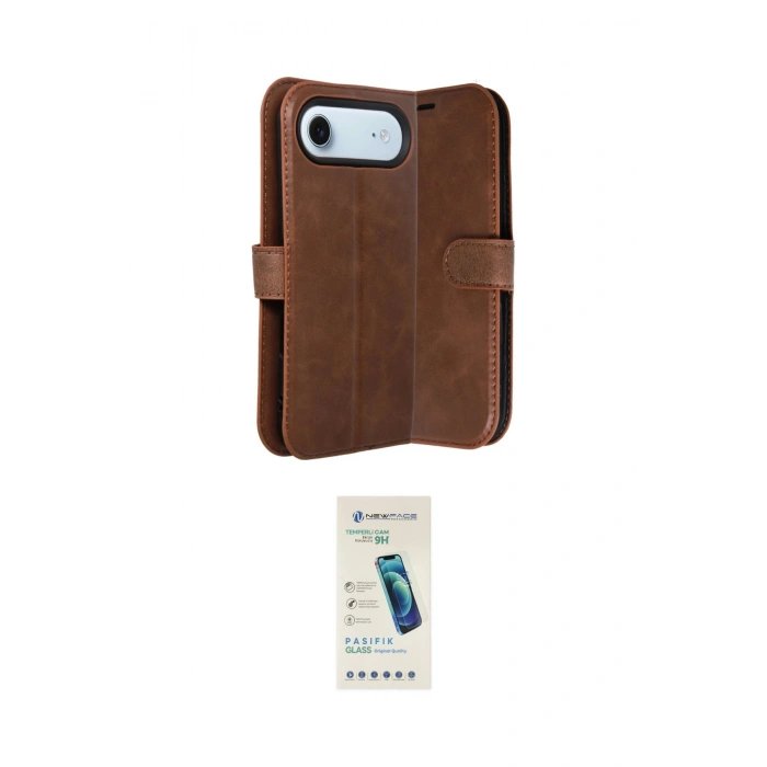 MARSİLYAN™- iPhone 17 Air Kılıf Siluet Işık Serisi - Şeffaf Pasifik Cam Ekran Koruyucu