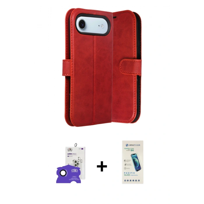 MARSİLYAN™- iPhone 17 Air Kılıf Siluet Işık Serisi - Şeffaf Pasifik Cam Ekran Koruyucu + Bilvis Titan Kamera Lens - LT