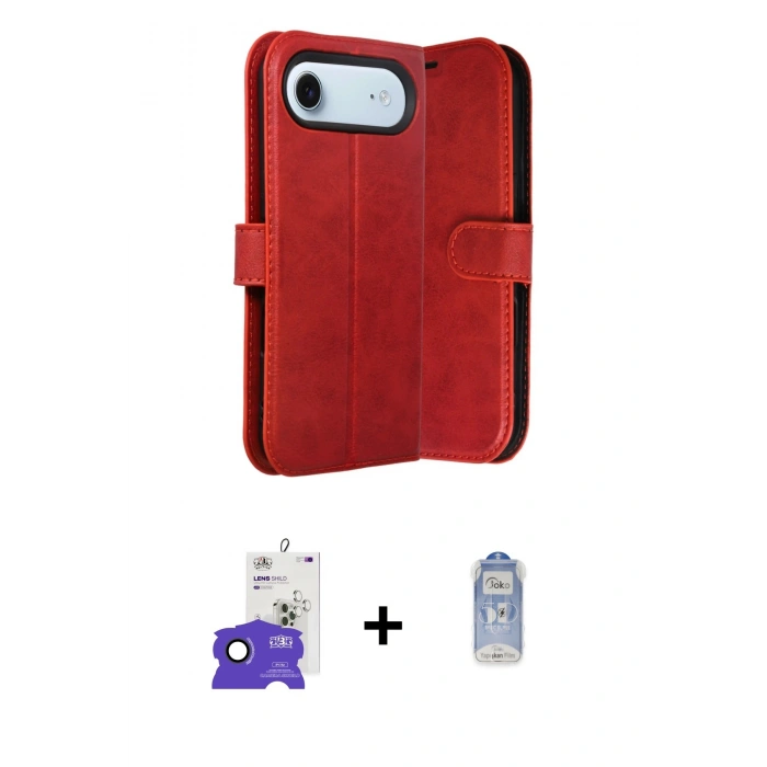 MARSİLYAN™- iPhone 17 Air Kılıf Siluet Işık Serisi - Siyah Joko Magic 5D Cam + Bilvis Titan Kamera Lens - SH
