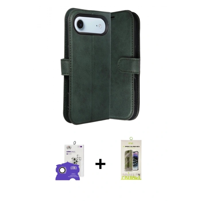 MARSİLYAN™- iPhone 17 Air Kılıf Siluet Işık Serisi - Siyah Joko Magic 5D Hayalet Cam + Bilvis Titan Kamera Lens - GD