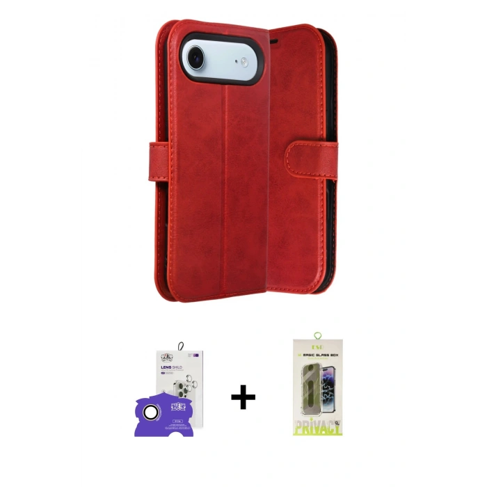 MARSİLYAN™- iPhone 17 Air Kılıf Siluet Işık Serisi - Siyah Joko Magic 5D Hayalet Cam + Bilvis Titan Kamera Lens - GD