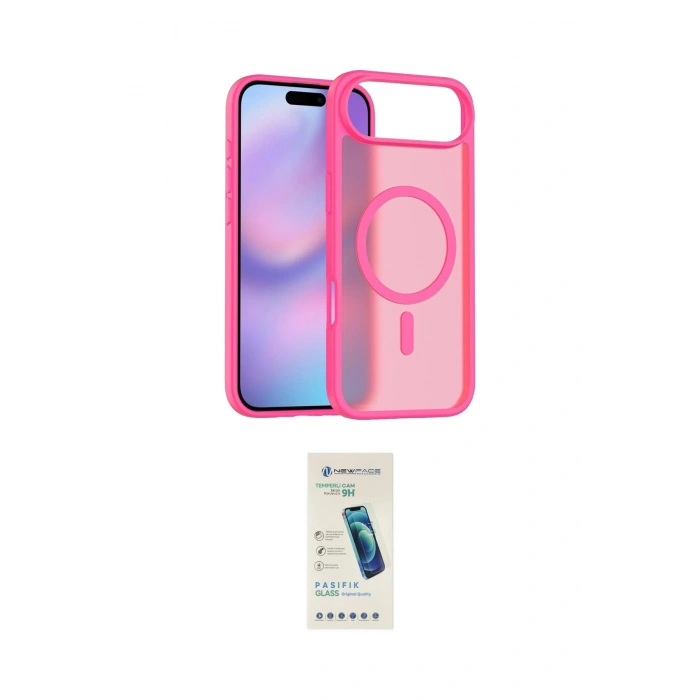 MARSİLYAN™- iPhone 17 Air Kılıf Siluet Minimal Prime - Şeffaf Pasifik Cam Ekran Koruyucu