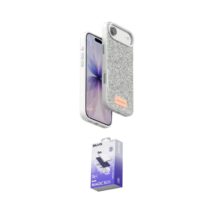 MARSİLYAN™- iPhone 17 Air Kılıf Vadi Klasik Serisi - Siyah Bilvis 5in1 5D Magic Hayalet Cam Ekran Koruyucu
