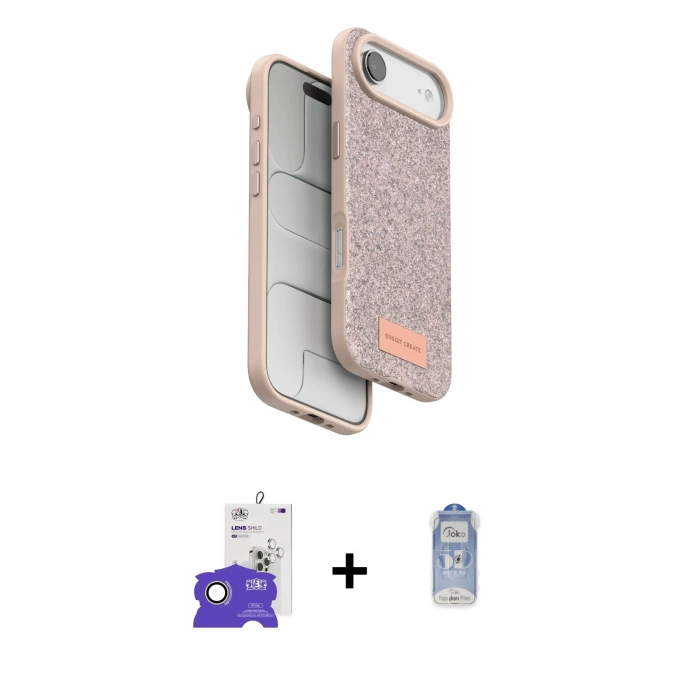 MARSİLYAN™- iPhone 17 Air Kılıf Vadi Klasik Serisi - Siyah Joko Magic 5D Cam + Bilvis Titan Kamera Lens - GD