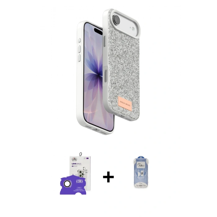 MARSİLYAN™- iPhone 17 Air Kılıf Vadi Klasik Serisi - Siyah Joko Magic 5D Cam + Bilvis Titan Kamera Lens - GD