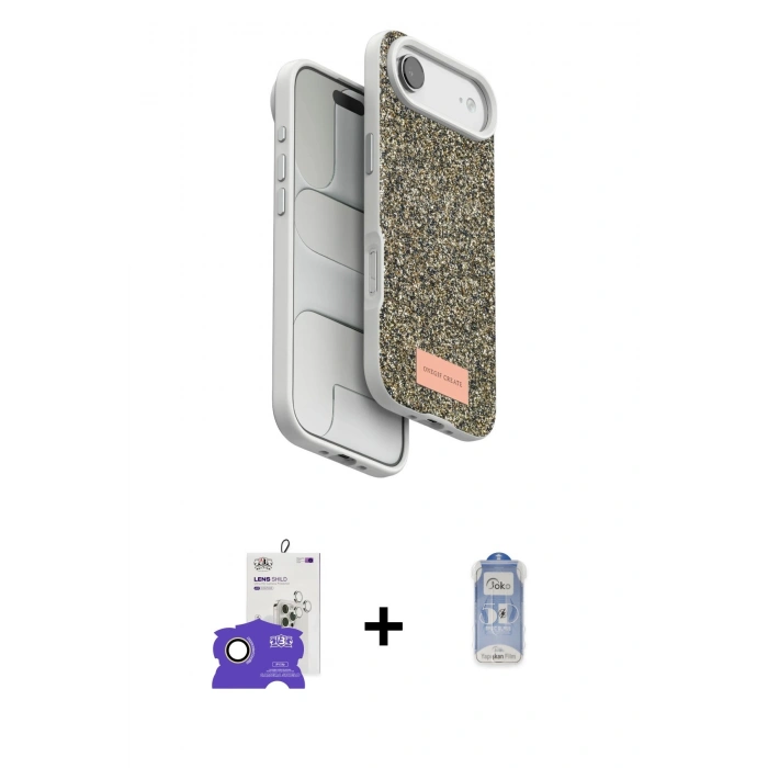 MARSİLYAN™- iPhone 17 Air Kılıf Vadi Klasik Serisi - Siyah Joko Magic 5D Cam + Bilvis Titan Kamera Lens - GD