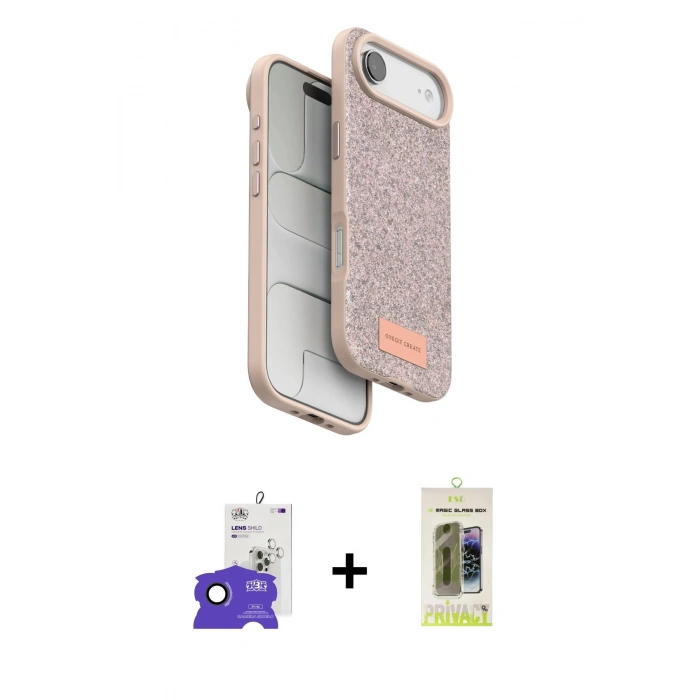 MARSİLYAN™- iPhone 17 Air Kılıf Vadi Klasik Serisi - Siyah Joko Magic 5D Hayalet Cam + Bilvis Titan Kamera Lens - SH