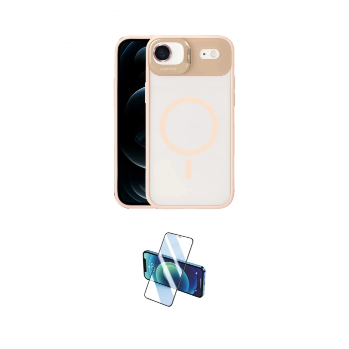 MARSİLYAN™- iPhone 17 Air Kılıf Yadigar Asil Koleksiyonu - Siyah 3D Antistatik Cam Ekran Koruyucu