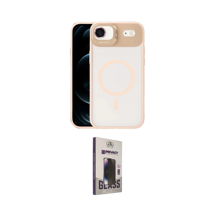 MARSİLYAN™- iPhone 17 Air Kılıf Yadigar Asil Koleksiyonu - Siyah Bilvis Hayalet Cam Ekran Koruyucu