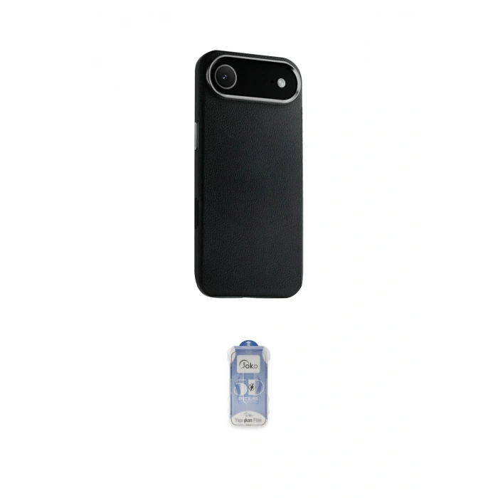 MARSİLYAN™- iPhone 17 Air Kılıf Zirve Modern Prime - Siyah Joko Magic 5D Cam