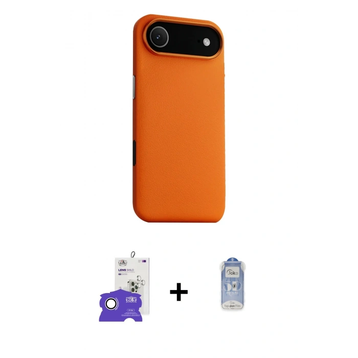 MARSİLYAN™- iPhone 17 Air Kılıf Zirve Modern Prime - Siyah Joko Magic 5D Cam + Bilvis Titan Kamera Lens - GS