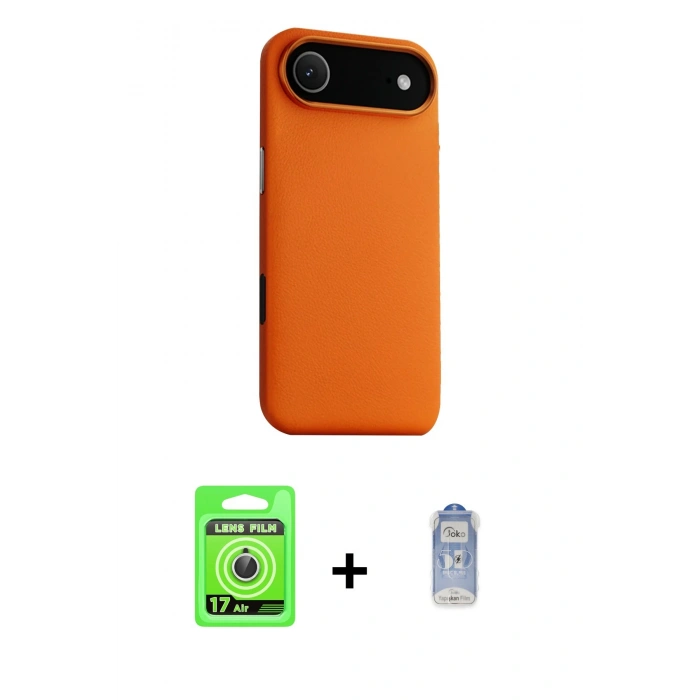 MARSİLYAN™- iPhone 17 Air Kılıf Zirve Modern Prime - Siyah Joko Magic 5D Cam + Raze Metal Kamera Lens - GS
