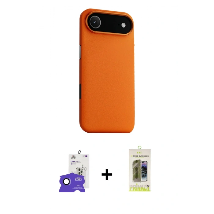 MARSİLYAN™- iPhone 17 Air Kılıf Zirve Modern Prime - Siyah Joko Magic 5D Hayalet Cam + Bilvis Titan Kamera Lens - SH