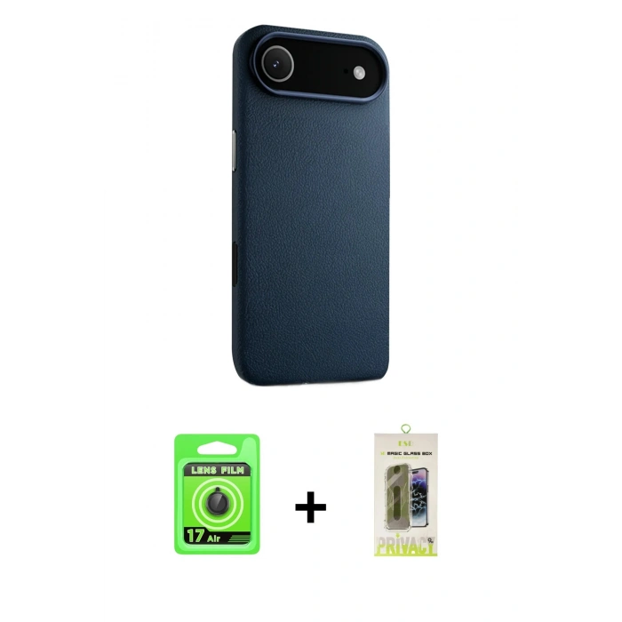 MARSİLYAN™- iPhone 17 Air Kılıf Zirve Modern Prime - Siyah Joko Magic 5D Hayalet Cam + Raze Metal Kamera Lens - SH